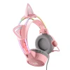Навушники ігрові ONIKUMA X15Pro з котячими вухами Pink (6972470562293)
