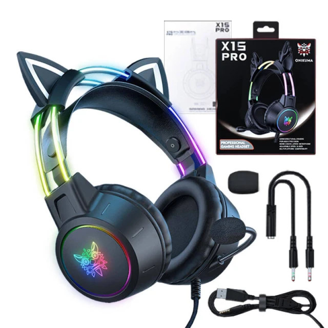 Навушники ігрові Onikuma X15 PRO Black (X15 PRO)