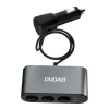 Автозарядний пристрій Dudao R1Pro 2x USB / 3x спліттер прикурювача Black (R1Pro black)