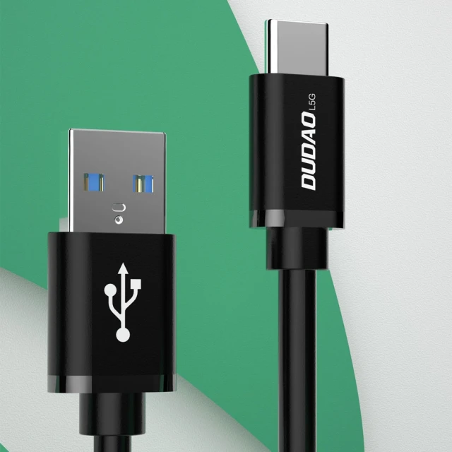 Кабель Dudao USB - USB Type C Super Fast Charge 1 м Black (L5G-Black)