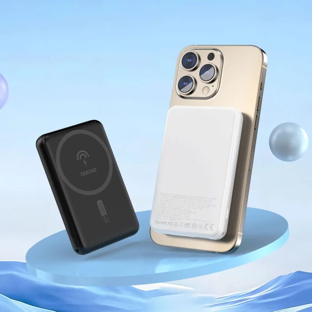 Бездротовий powerbank Dudao 10W 5000mAh White (K14S-white)