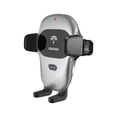 Автотримач Dudao з бездротовою зарядкою Qi 15W Grey (F20xs-gray)