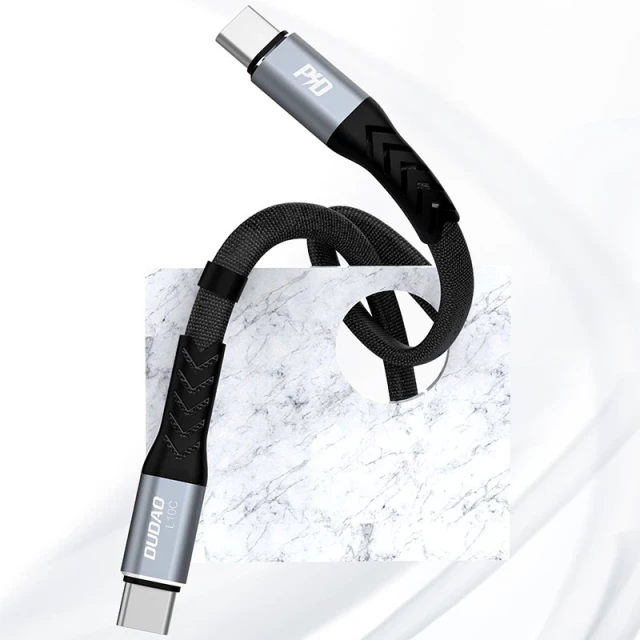 Кабель Dudao USB Type C - USB Type C PD100W Black (L10C)