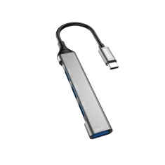 HUB Dudao 4in1 USB-C - 4x USB-A Black (A16T)