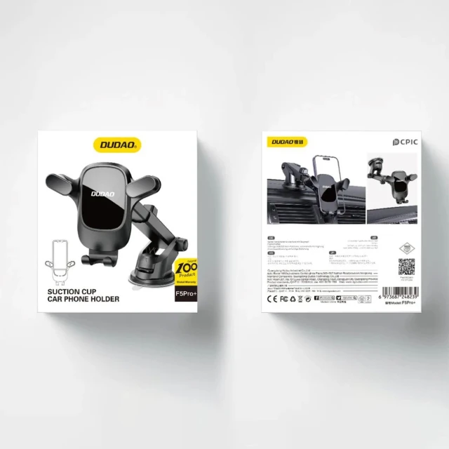 Автодержатель Dudao F5Pro Black (F5PRO+)