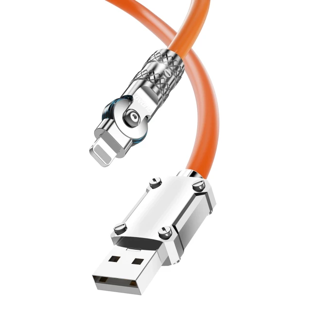 Кабель Dudao L24AL USB-C - Lightning 30W 1m Orange (6973687248383)