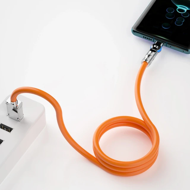 Кабель Dudao L24AL USB-C - Lightning 30W 1m Orange (6973687248383)