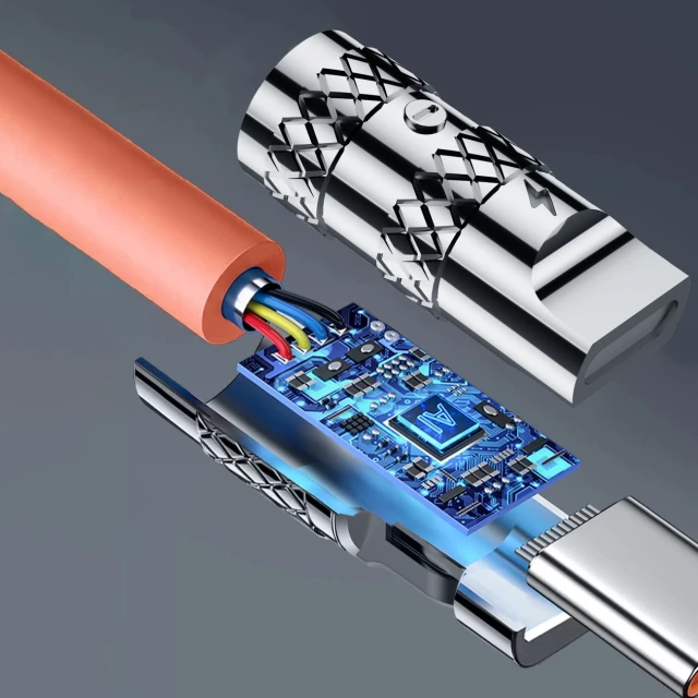 Кабель Dudao L24AL USB-C - Lightning 30W 1m Orange (6973687248383)
