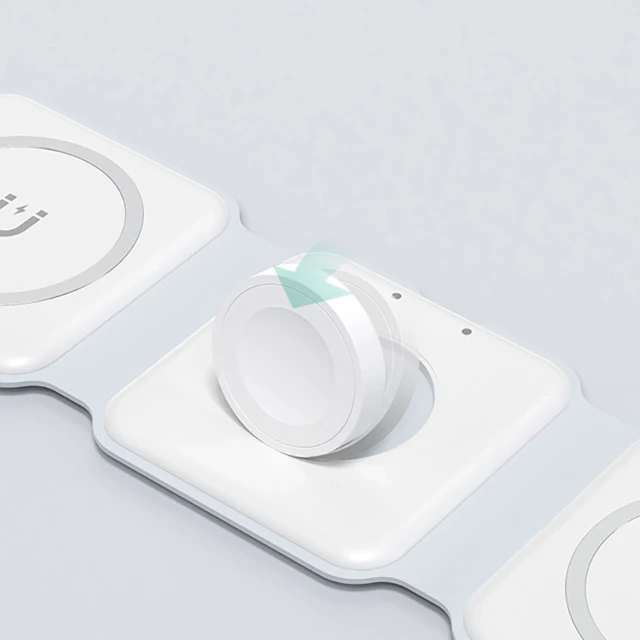Индуктивное зарядное устройство Dudao A11N 15W 3в1 White (6973687249489)