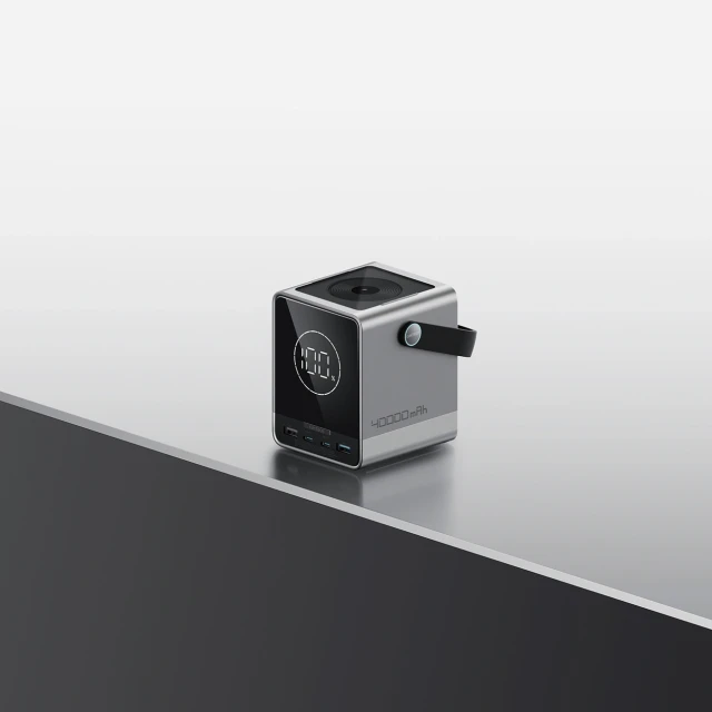 Powerbank Cuktech 300W 40000mAh з бездротовою зарядкою 2x USB-C + 2x USB-A Black (6973886190261)