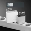 Мережевий зарядний пристрій Cuktech 65W GaN 2xUSB-C 1xUSB-A Grey (6973886190278)