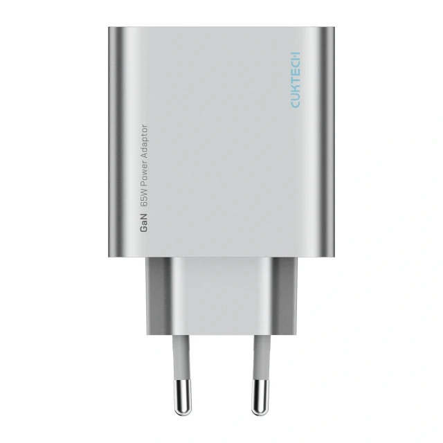 Мережевий зарядний пристрій Cuktech 65W GaN 2xUSB-C 1xUSB-A Grey (6973886190278)