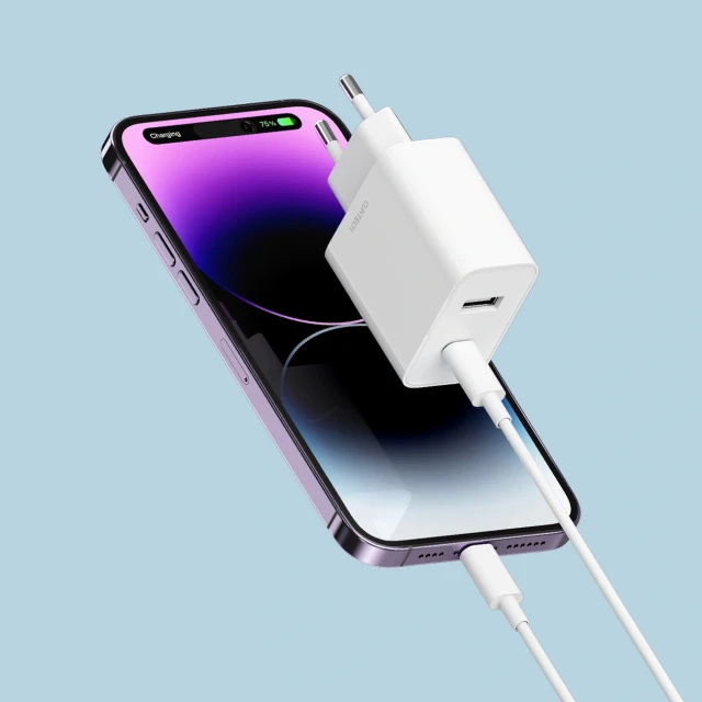 Зарядний пристрій Cuktech A19 30W USB-A + USB-C White (6973886190308)