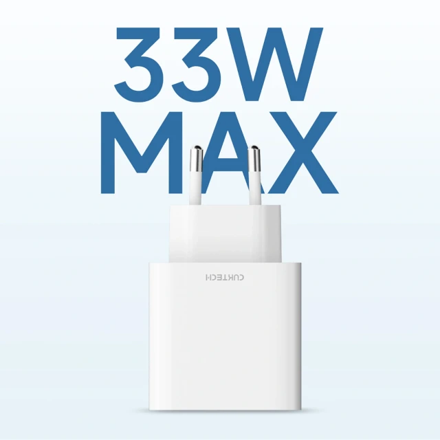 Зарядний пристрій Cuktech A19 30W USB-A + USB-C White (6973886190308)