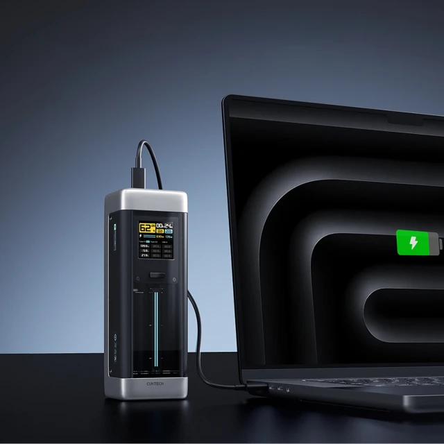 Powerbank Cuktech 25000mAh 210W 2xUSB-C 1xUSB-A Black (CUK00P23GLBK)