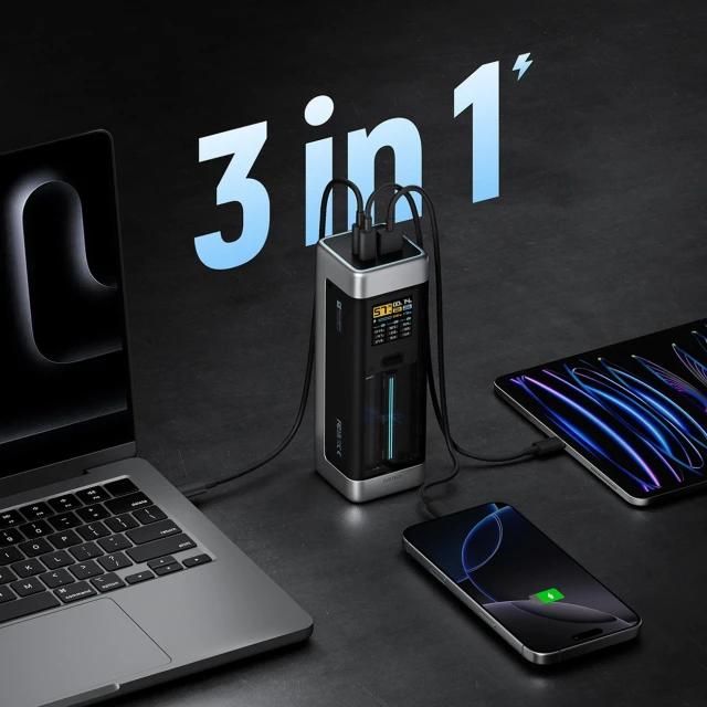 Powerbank Cuktech 25000mAh 210W 2xUSB-C 1xUSB-A Black (CUK00P23GLBK)