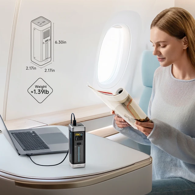 Powerbank Cuktech 25000mAh 210W 2xUSB-C 1xUSB-A Black (CUK00P23GLBK)
