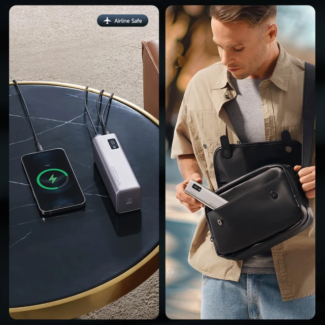 Powerbank Cuktech 85W 20000mAh 2×USB-C 1×USB-A Grey (CUKP200XGLGR)