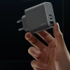 Мережевий зарядний пристрій Cuktech 65W GaN 2x USB-C 1x USB-A Grey (CUKAD653EUGR)