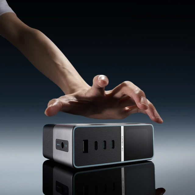 Зарядна станція Cuktech TA3005U 300W 5в1 з цифровим дисплеєм Silver (6973886191961)