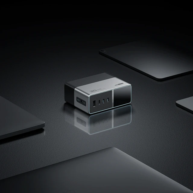 Зарядна станція Cuktech TA3005U 300W 5в1 з цифровим дисплеєм Silver (6973886191961)