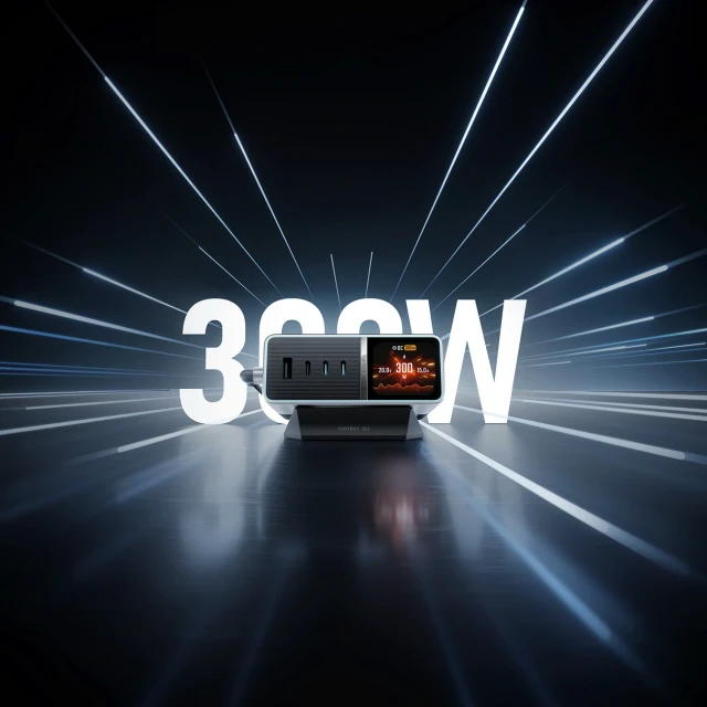Зарядна станція Cuktech TA3005U 300W 5в1 з цифровим дисплеєм Silver (6973886191961)