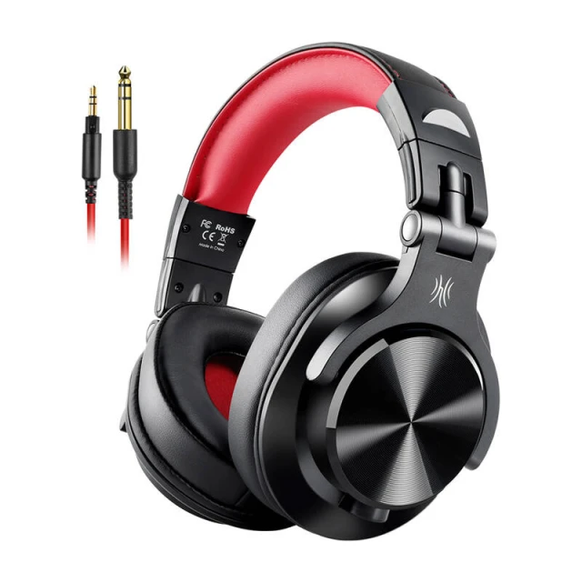 Навушники дротові OneOdio A71 Black Red (6974028140151)
