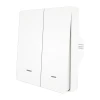 Вимикач світла Moes ZS-B-EU2 ZigBee 2-канальний White (ZS-B-EU2-WH-MS)