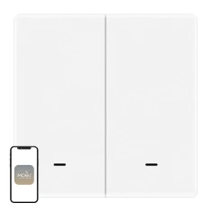 Перемикач сцен Moes ZT-B-EU2 ZigBee 2-кнопковий (ZT-B-EU2-MS)