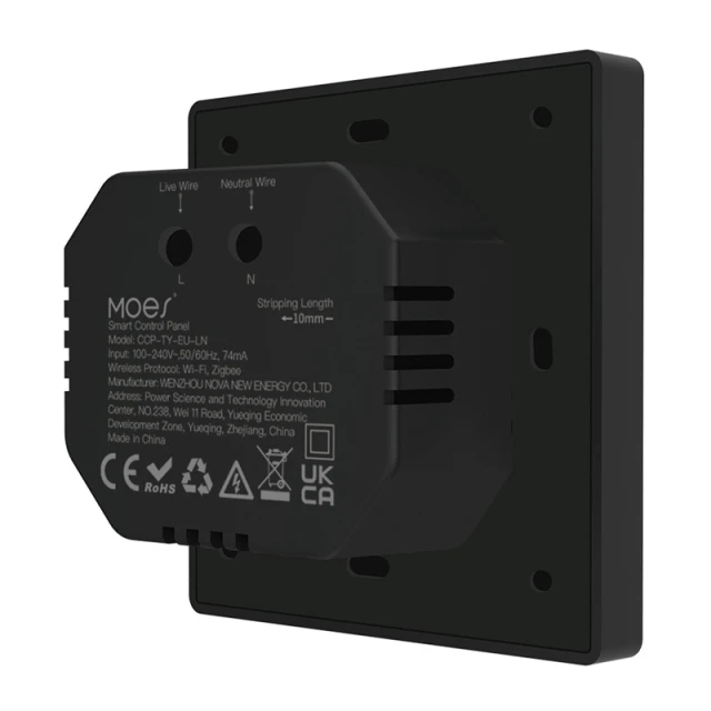 Панель керування Moes CCP-TY-LN Wi-Fi/ZigBee LCD 4