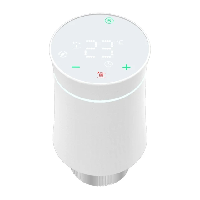 Термостатична головка Moes TRV BY100 ZigBee сенсорна (ZTRV-BY-100-WH-MS)