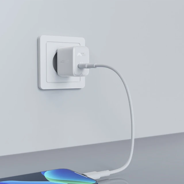 Мережевий зарядний пристрій Acefast A1 QC 20W USB-C Black (A1 black)