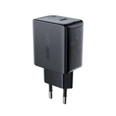 Мережевий зарядний пристрій Acefast A1 QC 20W USB-C Black (A1 black)