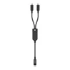 Кабель Acefast C5 USB-C - USB-C / USB-C 2в1 100W Black (C5-11)