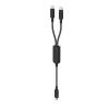 Кабель Acefast C5 USB-C - USB-C / USB-C 2в1 100W Black (C5-11)