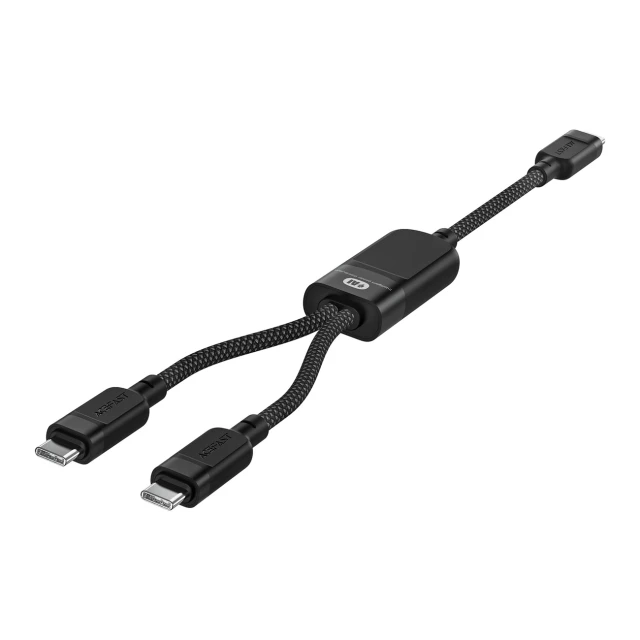 Кабель Acefast C5 USB-C - USB-C / USB-C 2в1 100W Black (C5-11)