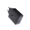 Сетевое зарядное устройство Acefast A9 QC 40W 2x USB-C Black (A9 black)