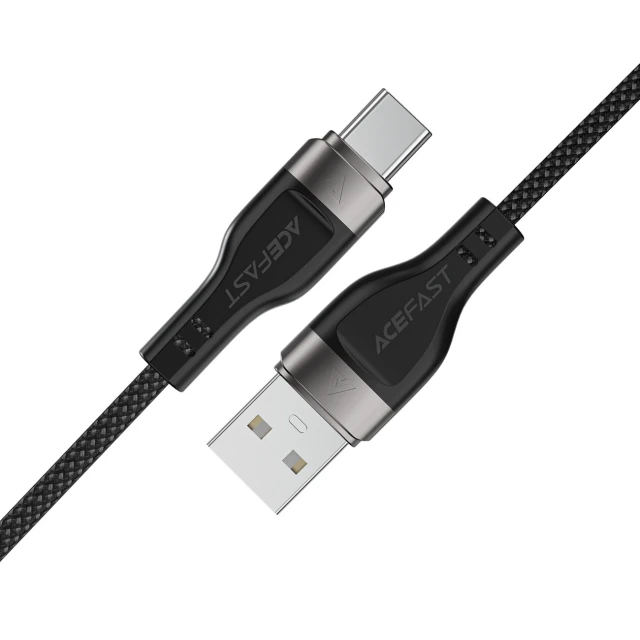 Кабель Acefast C11-04 USB-A - USB-C 3A 1.2m Black (6974316280224)