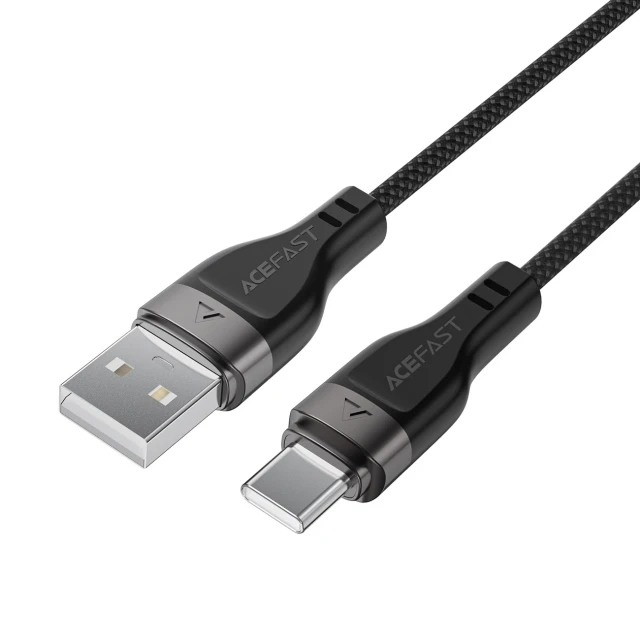 Кабель Acefast C11-04 USB-A - USB-C 3A 1.2m Black (6974316280224)
