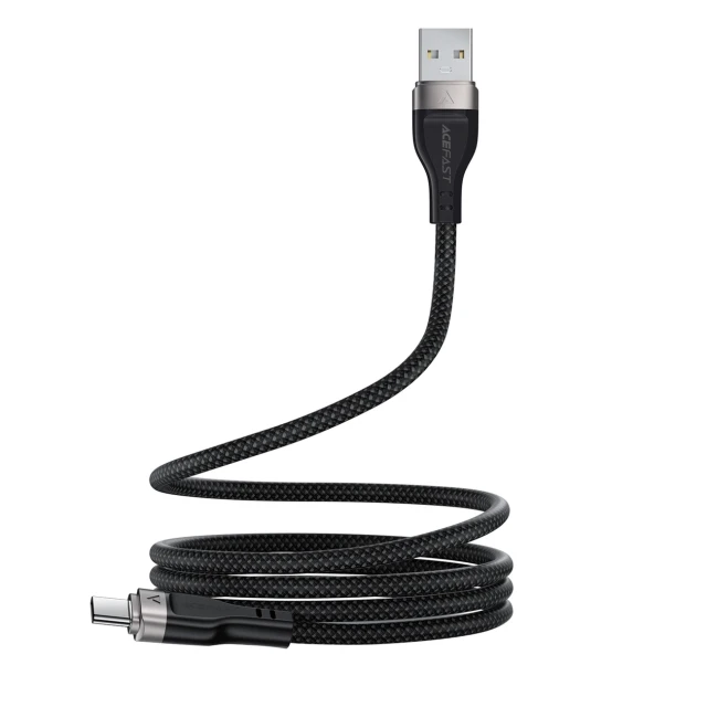 Кабель Acefast C11-04 USB-A - USB-C 3A 1.2m Black (6974316280224)