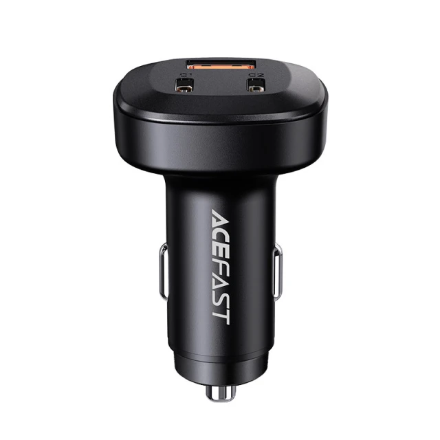 Автомобільний зарядний пристрій Acefast B3 Quick Charge 2xUSB-С/USB-А 66W Black (B3 Black)