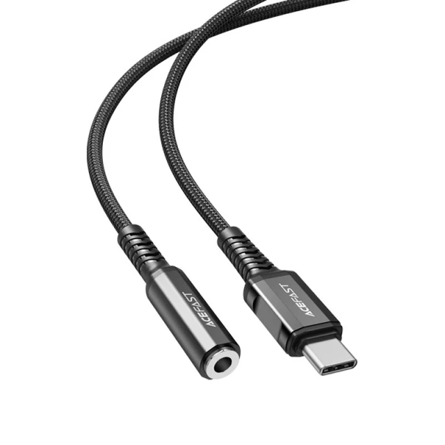 Адаптер Acefast USB-C to 3.5mm Mini Jack 0.18m Black (C1-07-C-3,5mm Black)