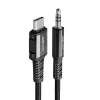 Кабель Acefast USB-C to 3.5mm Mini Jack 1.2m Black (C1-08-C-3,5mm Black)