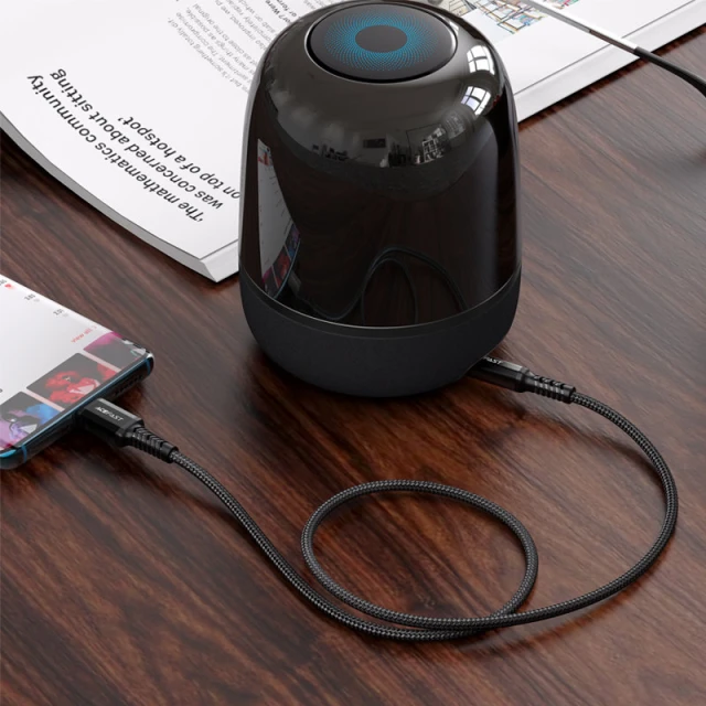 Кабель Acefast USB-C to 3.5mm Mini Jack 1.2m Black (C1-08-C-3,5mm Black)