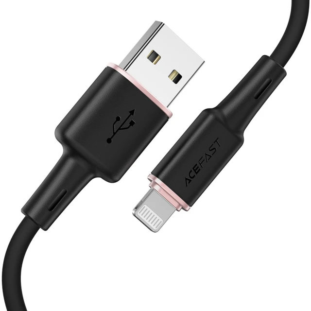 Кабель Acefast MFI USB-A to Lightning 1.2m Black (C2-02 Black)