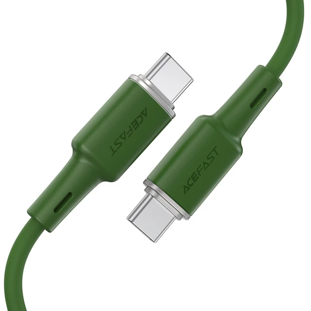 Кабель Acefast USB-C to USB-C 1.2m 60W Green (C2-03 oliver green)
