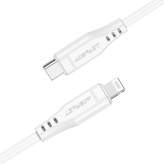 Кабель Acefast MFI USB-C to Lightning 1.2m 30W White (C3-01White)
