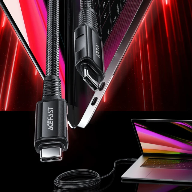 Кабель Acefast USB-C to USB-C 2m 100W Black (C4-03 Black)