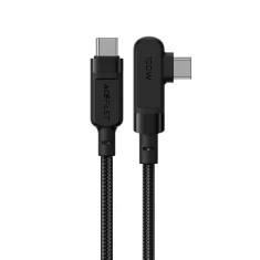 Кабель Acefast Angled USB-C to USB-C 2m 100W Black (C5-03-C-C Black)