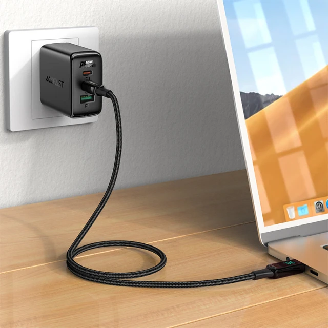 Кабель Acefast MFI USB-C to Lightning 1.2m 30W Black (C6-01 Black)
